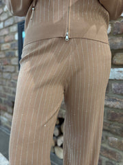 Camel Diamante Two Piece Tracksuit Nina