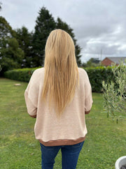 Camel Panel Sweatshirt Willow