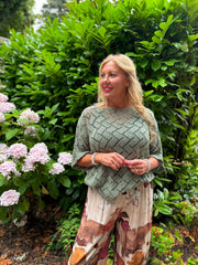 Sage Abstract Pattern Knit Tori