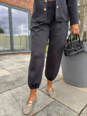 Black Military Style Co-Ord Set Tara