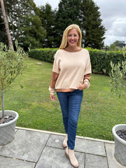 Camel Panel Sweatshirt Willow