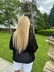 Black Pocket Loose Knit Bexley