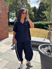 Navy Stripe Leisure Set Billie