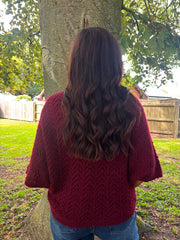 Wine Soft Chevron Knit Ensley