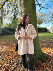 Stone Brushed Wool Coat Bridget