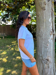 Mocha Diamante Circle Pattern Tee April