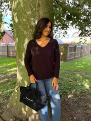 Black Embellished Soft Knit Francine
