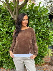 Chocolate Chenille Sweatshirt Skye