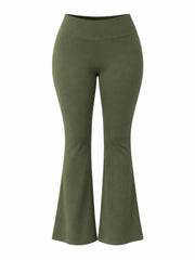 Khaki Kick Flare Gym Leggings