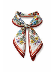 Red Wildflower Scarf