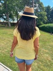 Yellow Star Knit Top Devon
