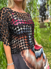Black Marble Tide Dress Odette