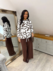 Chocolate Swirl Sweatshirt Rebecca