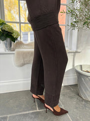 Chocolate Bubble Cotton Trouser Set Hayley