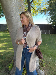 Biscuit Cosy Edge To Edge Cardi Mabel