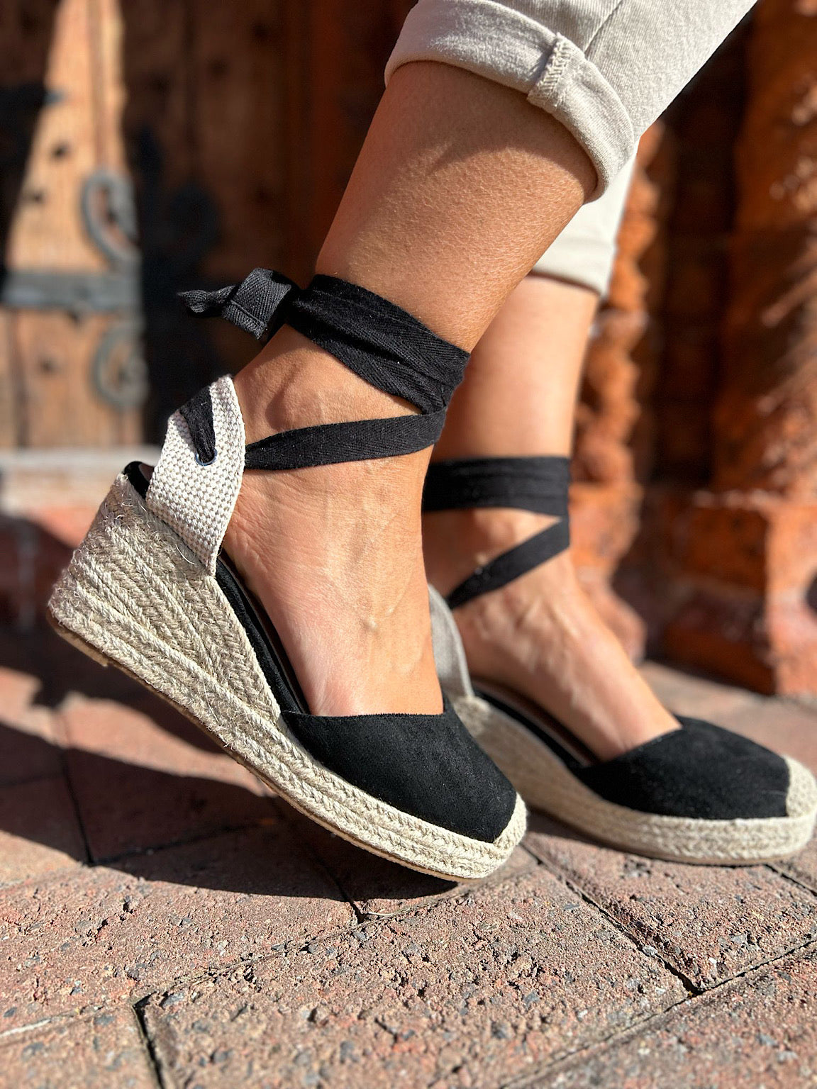 HOT Wedge Heels Lace Up Wedges Uk Black Lace Up Espadrille