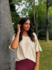 Stone Reverse Seam Knit Georgina