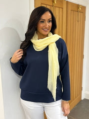 Navy Essential Sweatshirt Angela