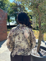Stone Mixed Animal Print Shirt Davina