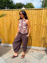 Stone Paisley Halter Neck Top Jessie