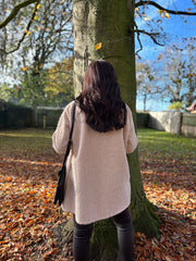 Stone Brushed Wool Coat Bridget