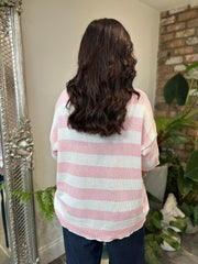 Pink Stripe Knit Karina