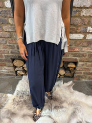 Navy Hareem Trousers Libby