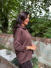 Chocolate Diamante Hoodie Kylie