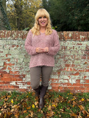 Pink Eyelash Knit Marilyn