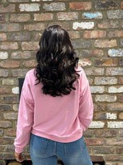 Candy Pink Premium Cotton California Sweatshirt Jolene