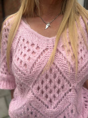 Pink Cosy Diamond Knit Sofia