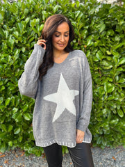 Grey Star Knit Evelyn