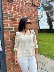 Stone Crochet Lace Two Piece Mariah