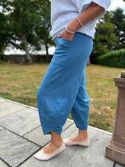 Denim Barrel Leg Joggers Clarice