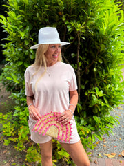 Pink Soft Towelling Set Adriana