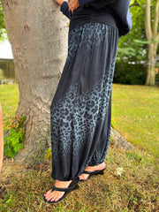Black Ombre Leopard Hareem Trousers