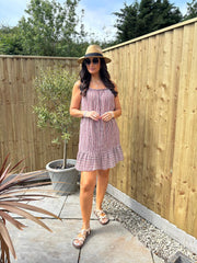 Chocolate Striped Dress Trinity