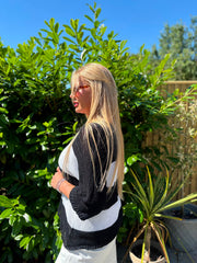 Black Striped Knit Rita