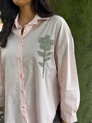 Pink Diamante Flower Shirt Kristie