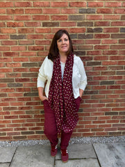 Antique Cream Fringed Neck Top Donna