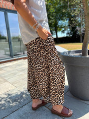 Leopard Wide Leg Trousers Sydney