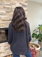 Navy Marl Two Piece Fine Knit Danni