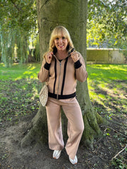 Camel Striped Tracksuit Macie