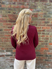 Wine Super Soft Round Neck
