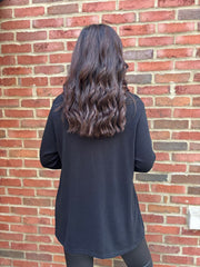 Black Abstract Knit Top Danielle