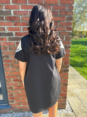 Black Embellished Sleeve Dress Lexi