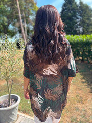 Emerald Green Leaf Knit Dress Delilah