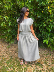 Mocha Top & Skirt Set Daniella