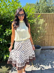 Stone Polka Dot Skirt Bailey