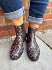 Leopard Chelsea Style Wellie Boots
